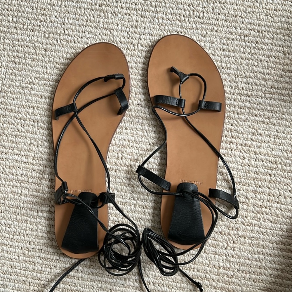 JCrew sandals - black